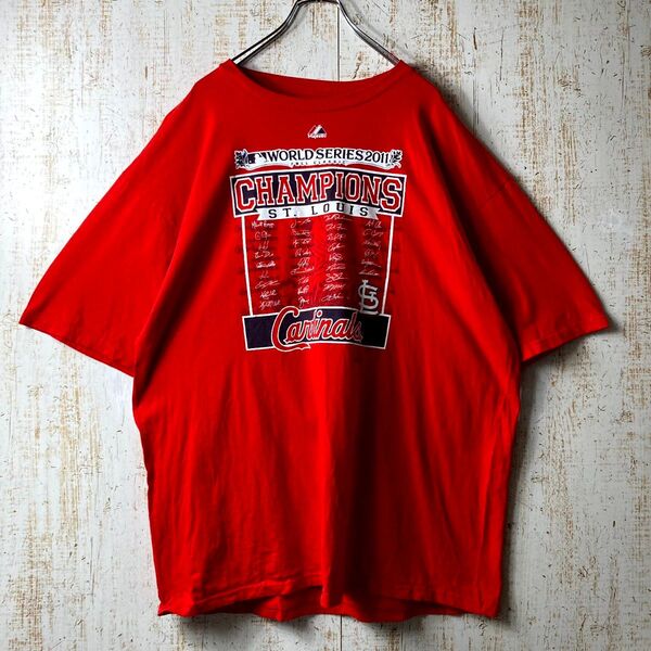 マジェスティック MLB カージナルス メジャー Tシャツ アメリカ古着