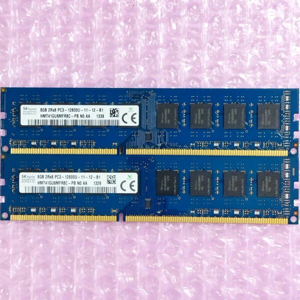 【動作確認】SK Hynix DDR3-1600 計16GB (8GB×2) PC3-12800U 1.5V デスクトップ用メモリ