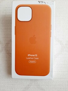 Apple純正 iPhone 13レザーケース　ゴールデンブラウン　アップル