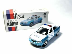 [開封品]Xcartoys 1:64 Elantra Korea Police Alloy Simulation Model Car ヒュンダイ エラントラ 韓国警察 パトカー ミニカー