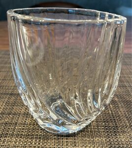日本製 クリスタルガラス フラワーベース　花瓶