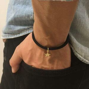  zirconia Star bracele Gold men's lady's accessory 