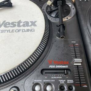 Vestax ベスタックス ターンテーブル PDX-3000mkⅡ 2台セット 通電確認 ジャンクの画像4