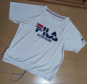 美品 FILA フィラ M 半袖 スポーツ 白 テニス 送195 シャツ