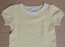 GITA ジータ 100 日本製 黄色 カットソー Tシャツ_画像2