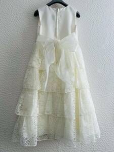 tia-do formal dress white Kiyoshi . One-piece Japan size 120~125cm rank presentation wedding The Seven-Five-Three Festival memory photographing 