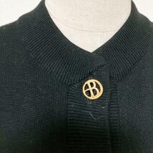 【高級美品】BALLANTYNE　バランタイン メリノウール ブランド　デザインボタン　カーディガン　ブラック　ゴールド　Mサイズ_画像4