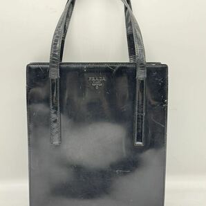 ★ PRADA / プラダ ハンドバッグ トートバッグ レザー ブラック 黒 ブランド 中古品 ジャンク出品 0424SAの画像1