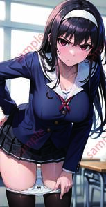 [1 jpy start ] play mat uniform beautiful young lady cosplay woman student bikini .. same person . pieces . poetry feather SAEKANO Z037-137