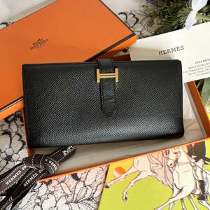 HERMES エルメス【美品】ベアンスフレ ヴォーエプソン 長財布 マチあり