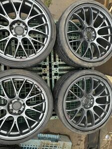 レイズ ホムラ/RAYS HOMURA 2x8 GT ホイール 19×8.5J +36PCD 114.3/5H 4本 中古品　傷あり