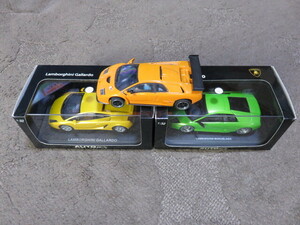 * used slot car Auto Art Lamborghini 3 pcs. set 1/32