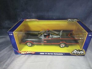 新品 未開封 1/18 バットマンカー ホットウィール 1966 BATMAN　 1966 TV Series Batmobile