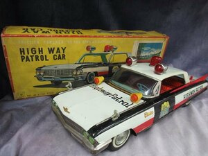 当時物 完品 大型 50cm イチコー パトロールカー キャデラック アメ車 自動車 ブリキ 日本製 tintoy Cadillac