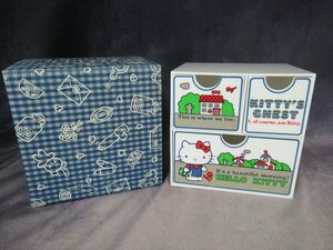 unused goods miscellaneous goods shop stock goods Sanrio Kitty Chan Mini chest : made in Japan the first period Sanrio 1976
