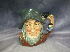 当時物 大きな ROYAL DOULTON(ロイヤル・ドルトン)☆マグカップ☆Rip Van Winkle イギリス製 ビアグラス