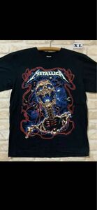 メタリカ　Tシャツ　XLサイズ　スカル 管2777 Metallica ロックバンド