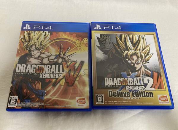 2本セット【PS4】ドラゴンボール ゼノバース/ドラゴンボール ゼノバース2 [デラックスエディション] XENOVERSE【中古】