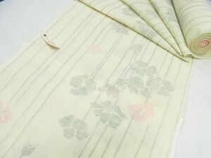 [ Sakura flower ] summer thing silk crepe ground cloth put on shaku san . quality product three . treatment #a078