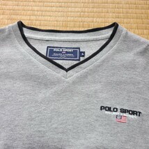 90s Polo Sports Vネック Tシャツ サイズL ラルフローレン ポロスポーツ _画像2