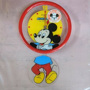 Disney ディズニー ミッキーマウス 壁掛け時計 レトロ ディズニータイムクォーツの画像1