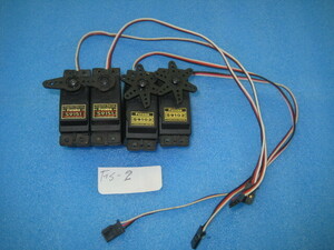  Futaba servo S9151( цифровой )×2 шт + S9102( тонкий )×2 шт всего 4 шт б/у,,,FS-2(M внизу )