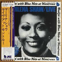 マリーナ・ショウ MARLENA SHAW Live At Montreux 国内盤 白ラベルプロモ LP 帯付き 1976 BLUE NOTE_画像2