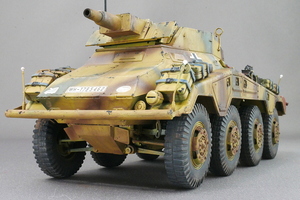 【塗装済み完成品】 1/35 ドイツ軍 8輪装甲車 Sd.Kfz.234/3 7.5cm短砲身 シュツンメル ドラゴン German 8-Wheel Armored Vehicle Stummel