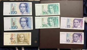 [ прекрасный товар ] Германия старый марок банкноты зарубежный банкноты итого 6 листов 310 марок редкий 