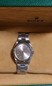 ROLEX ロレックス エアキング 14000 自動巻き ピンク369 SS