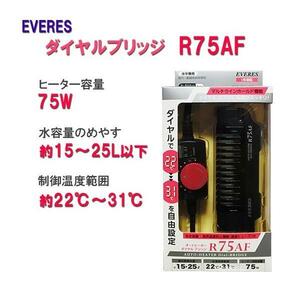 ▽エヴァリス オートヒーター ダイヤルブリッジ R75AF ヒーター＋サーモスタット一体型 2点目より700円引