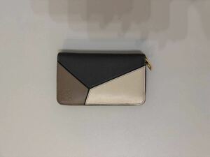 1 jpy start![ beautiful goods ]LOEWE Loewe purse wallet compact original leather coin case card holder Mini purse 