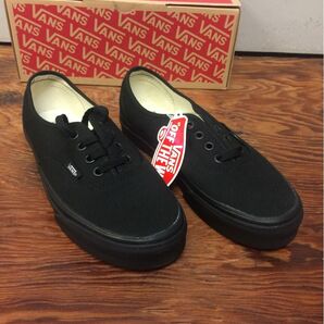 VANS SHOES AUTHENTIC BLK/BLK 新品未使用、送料込み！ スニーカー