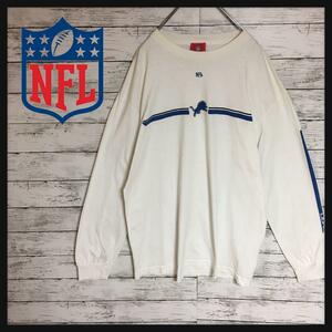 【希少メキシコ製】NFL 長袖プリントTシャツ　デトロイトライオンズ　F468