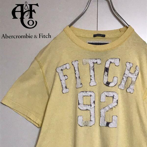 【ダメージ加工ワッペン】 アバクロンビー＆フィッチ　Tシャツ　A1024