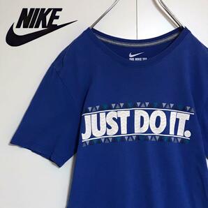 【スリムタイプ】ナイキ　JUST DO IT. Tシャツ　ブルー　H737