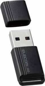 エレコム SSD 外付け ポータブル 1TB USB3.2 (Gen2) 小型USBメモリサイズ ESD-EAXS1000GBK
