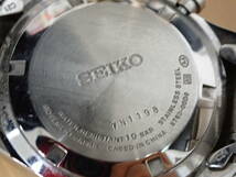 47700★セイコー SEIKO 8T63-00D0 クロノグラフ SS ブラック文字盤 クオーツ メンズ腕時計　中古　不動_画像5