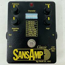 Tech21 SANSAMP アンプシュミレーター プリアンプ Classic サンズアンプ USA製 ACアダプタ付 現状 ジャンク品_画像2