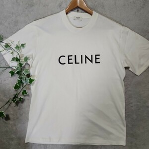未使用　極美品　タグ付き　CELINE セリーヌ　半袖 Tシャツ　ビックロゴ　大きいサイズ　