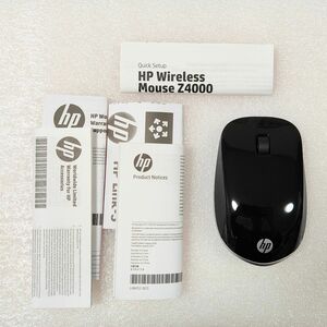 【中古美品】HP Z4000 ワイヤレスマウス USB 無線 乾電池式 テスト用電池付き