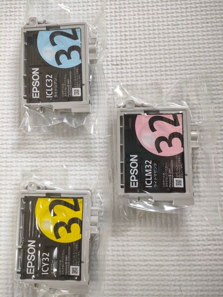 エプソン ICM32 インクカートリッジ ライトマゼンタ ライトシアン ライトイエロー ひまわり 3色セット