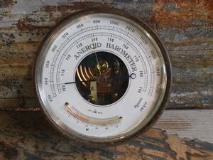 [ american античный aneroid barometer] атмосферное давление итого аналог датчик температуры метеорологические явления счетчик интерьер старый инструмент античный антиквариат in пыль настоящий 