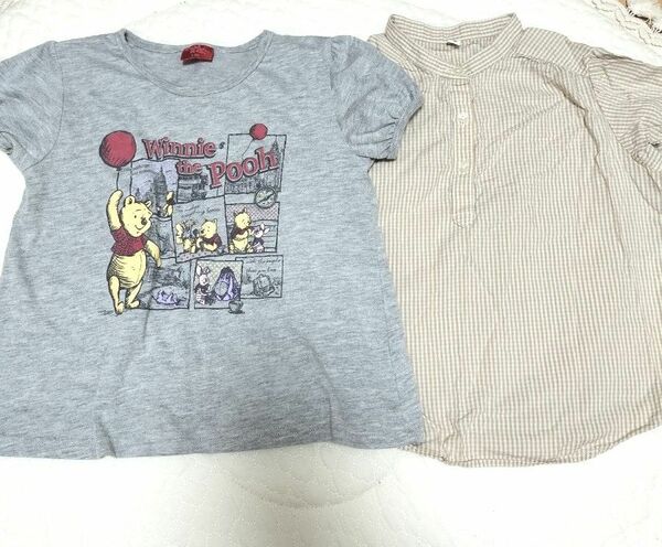 半袖Tシャツ カットソー 2枚セット 120cm