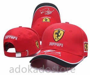 フェラーリ キャップ Ferrari ロゴ 野球帽 刺繍 スモーター帽子 車帽子 メンズ レディース バイク帽子 男女 キャップ帽子 男女兼用