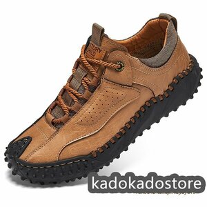  new goods * walking shoes gentleman shoes men's leather shoes original leather boots super-beauty goods sneakers outdoor light weight ventilation camp Brown 24-29