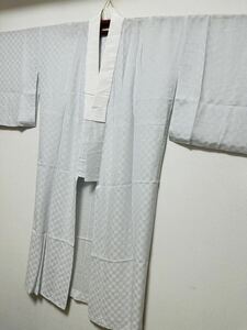 日舞家所蔵品★【新品】夏物 長襦袢 京都老舗銘店「京ごふく　細尾」 19万「紋紗」瓶覗色 花倉織技法