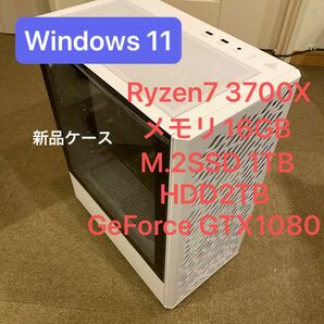 XPG ゲーミングPC Ryzen7 3700X gtx1080 メモリ16GB M.2SSD1TB+2TBHDD Win11