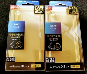 ★☆　送料無料　新品　iPhone XS X 5.8 inch ソフト　ケース　PM A 18 BUCTCR クリア　エレコム 未使用　未開封　美品　アイフォン　★☆