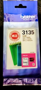 ★☆　送料無料　新品　未使用　brother　インク　カートリッジ　3135 マゼンタ　使用期限　2024/08 美品　未開封　プリンタ　★☆ 